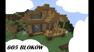 DOMEK Z 605 BLOKÓW W MINECRAFT 1192 [upl. by Ayet]