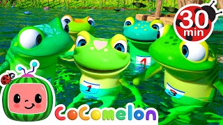 Five Little Speckled Frogs  CoComelon Loops  Nursery Rhymes amp Kids Songs [upl. by Ahsinod]