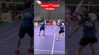 Badminton mixed doubles fastest rally ever [upl. by Haelahk]