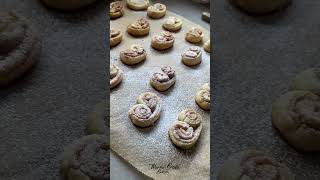 Puff pastry recipe ideas sweet  Cinnamon sugar palmiers  Simple puff pastry desserts [upl. by Marozas]