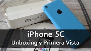 iPhone 5C  Unboxing y Primera Vista [upl. by Malinda433]