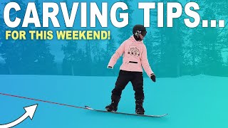 How To Carve A Snowboard Beginner Advanced Tips [upl. by Liagaba]