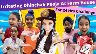 Irritating Dhinchak Pooja At Farm House For 24 Hours Challenge  Ramneek Singh 1313  RS 1313 VLOGS [upl. by Agni]