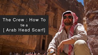 How to tie your Hatta  Keffiyeh  Shemagh in Petra Jordan [upl. by Agnew397]