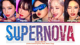 KARAOKEaespa quotSupernovaquot 5 Members LyricsYou As A Member [upl. by Nevaed]