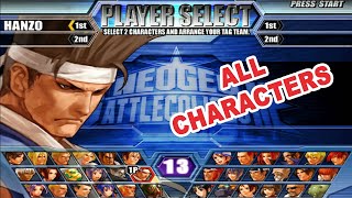 Neo Geo Battle Coliseum Characters Selection Dreamcast [upl. by Murry]