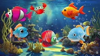 Lullaby for Babies to go to Sleep 🐟Baby Sleep Music🐟Soothing Fishes🐟Fish Animation fishlullaby 67 [upl. by Llecrep]