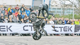 Amazing Stunt Riding  Stunt Watch Tower  Brno Motosalon 2024 [upl. by Goodman]