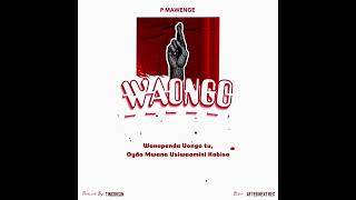 P Mawenge  Waongo Lyrics Video [upl. by Cela]