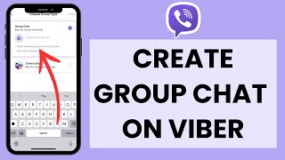 How to Create A Group on Viber Quick amp Easy  Create Viber Group Chat [upl. by Phonsa]