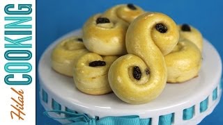 How to Make Lussekatter  Swedish Saffron Buns  Hilah Cooking [upl. by Caresa]