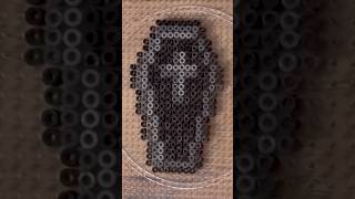 Black Coffin  Satisfying Bead Crafting  perlerbeads coffin halloween vampire artsandcrafts [upl. by Tlevesoor]