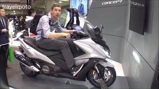 The 2018 Kymco AK 550 scooter  tall rider 190cm 62ft [upl. by Timrek665]