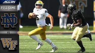 Notre Dame vs Wake Forest Full Game  2018 College Football [upl. by Ardrey304]