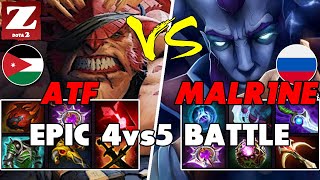 ATF BRISTLEBACK Off vs MALR1NE RIKI Mid  Epic Battle Of Top Dota 2 Players  Z Dota 2 Channel [upl. by Ayrolg]