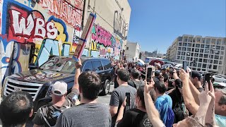 The Craziness Of Tim Burton’s Walk Of Fame Ceremony Autograph Hounds amp Closing Down Hollywood Blvd [upl. by Dich974]