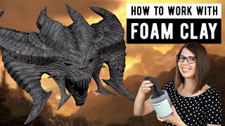 Fast and easy SCULPTING MAGIC with Foam Clay [upl. by Leverett]