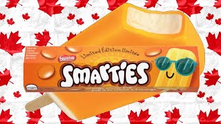 Smarties Orange Cream Pop Candy Tasting [upl. by Durno]