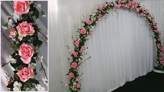 Como Fazer Arco de Flores Para Casamento Como Montar um Arco de Flores Artificial Para Cerimônia [upl. by Anastos]