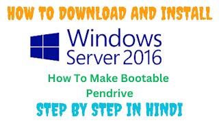 How To Download And Install Windows Server 2016 [upl. by Teena]