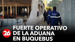 Fuerte operativo de la Aduana en Buquebus el crucero quotEladia Isabelquot amarrado en muy mal estado [upl. by Gael]