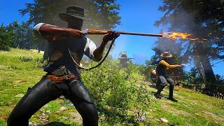 Foreman Brothers vs Lawmen  Red Dead Redemption 2 NPC Wars 129 [upl. by Yenffad631]