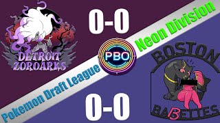 Pokémon Draft League  Detroit Zoroarks VS Boston BABETTES  S7 W1 Neon Div [upl. by Inoy]