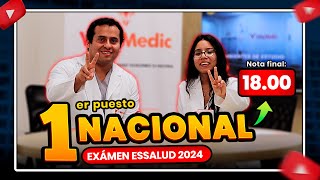 🏆 1er Puesto RANKING NACIONAL Examen INTERNADO Médico ESSALUD 2024 [upl. by Nob440]