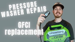 Electric Pressure Washer Repair GFCI plug replacement [upl. by Colver]