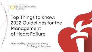 Top Things to Know 2022 Guidelines for the Management of Heart Failure [upl. by Stronski]