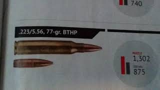 Ballistics chart of 762 x 39 223556 and 308762x51 [upl. by Anila695]