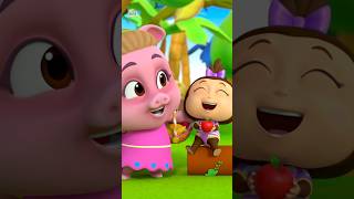 Five Little Monkeys shorts nurseryrhymes kidssongs ytshorts countingsong [upl. by Franzen]