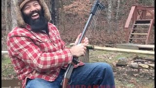 Shotgun Guitar played and SHOT by Rev Peyton [upl. by Walters762]