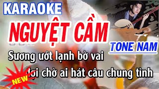 karaoke Nguyệt Cầm  tone nam  st và trình bày Hoàng Tuấn Khang  Lâm Hoài Phong [upl. by Nareik]