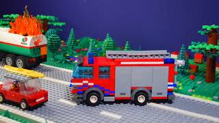 Lego Firefighters Real Heroes  Truck Fire On Highway S01E05 [upl. by Black872]