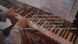 Avec le temps Léo Ferré Piano et arrangements André Caron [upl. by Hirsh]