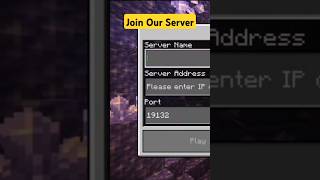 How To Join Our Minecraft Server From Mobile shorts [upl. by Kwang701]