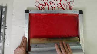 Easiest way to silk screen print on paper fabric Tshirts [upl. by Anassor]