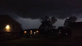 Another shelf cloud with lightningSUBSCRIBE NOT A BRIBE [upl. by Notterb]