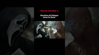 Mortal Kombat 1  Ghostface All Dialogue Intros Vs Ghostface And Geras [upl. by Ladnar204]