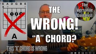 Playing the WRONG quotAquot Chord  Easy GUITAR LESSON for beginners [upl. by Amaryllis353]