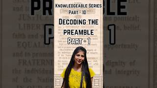 Follow for Part  2 ✅ preamble preambleofindianconstitution [upl. by Anerec]