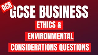 OCR Paper 2 Ethics and Environmental Considerations Questions amp Answers [upl. by Naoj]