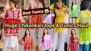 Partywear Peplum topsTunicsShort Kurti haul  trendy kurtiKurtaTops💃Kurta Sets Haul💃Meesho Haul [upl. by Eissirhc955]