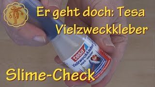 SlimeCheck Er geht doch Slime mit Tesa VielzweckKleber [upl. by Dagney361]