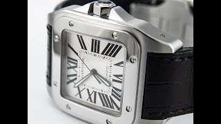 Cartier Santos 100 Watch Large Size Never Worn W20073X8 [upl. by Novelc]