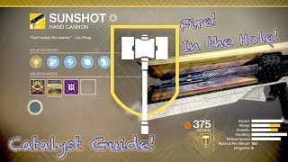 Destiny 2  Sunshot Catalyst  Best Farming Spots and Methods Guide [upl. by Lielos]