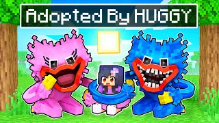 Adopted By HUGGY WUGGY In Minecraft [upl. by Anirb]