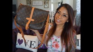 Louis Vuitton Saumur Flore Review What fits and MOD shots [upl. by Odnaloy]