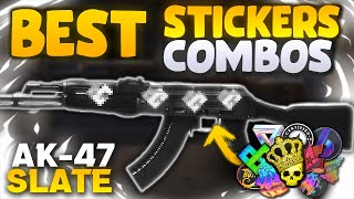 AK47  SLATE  Best STICKER COMBOS in CS2  AK SLATE Sticker Combos [upl. by Enyrb]